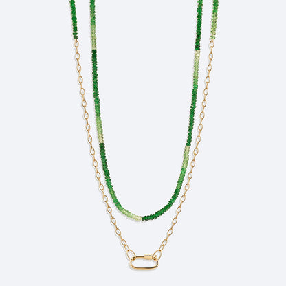 Colar Elos Ovais Tsavorita 18k