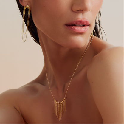 Colar Wave Franja 18k