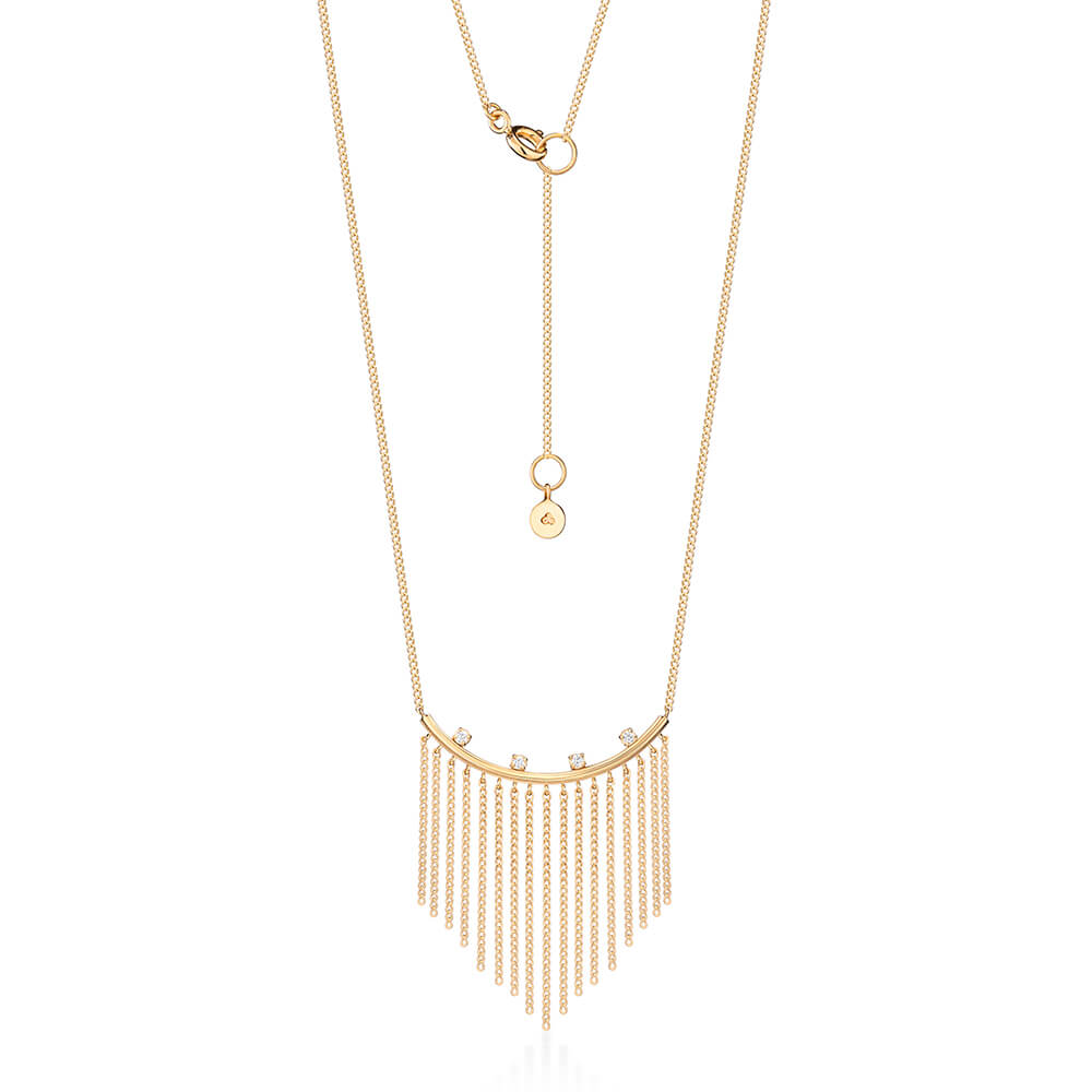 Colar Wave Franja 18k