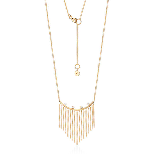 Colar Wave Franja 18k