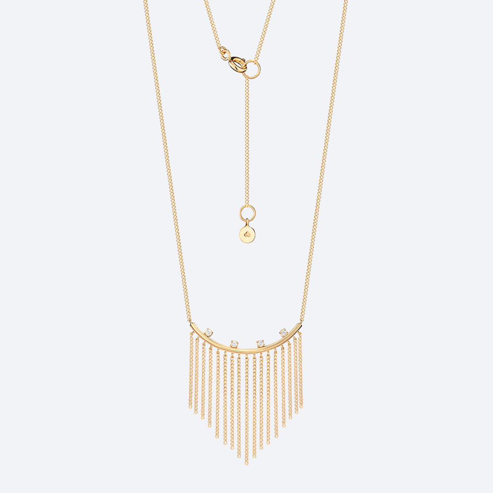 Colar Wave Franja 18k