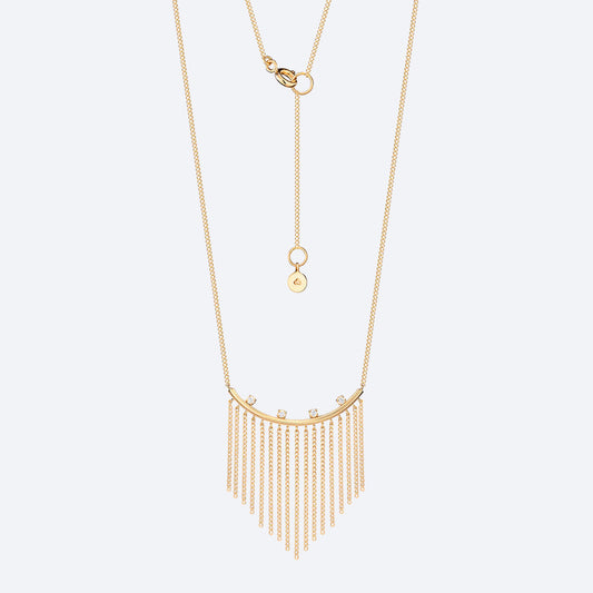Colar Wave Franja 18k