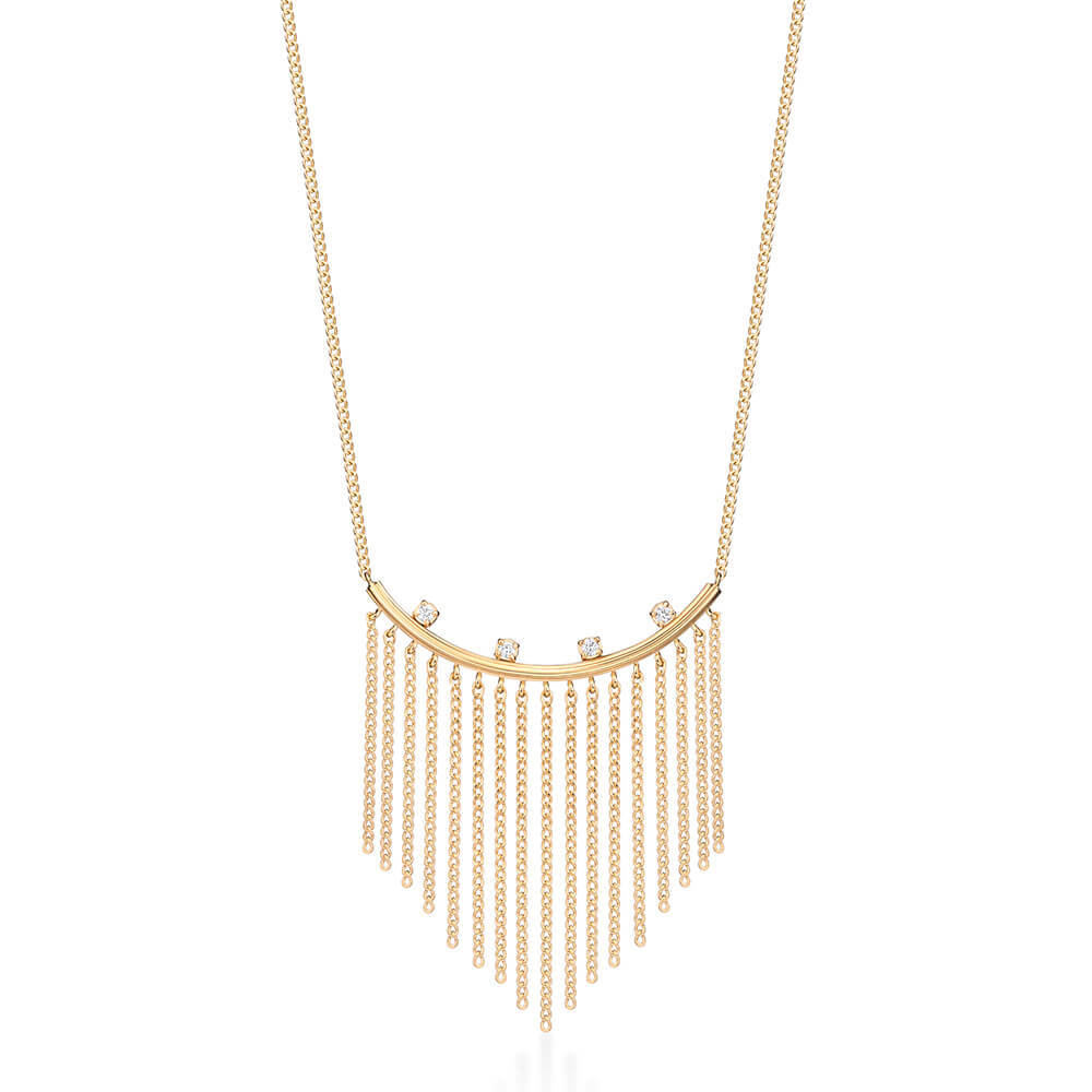 Colar Wave Franja 18k