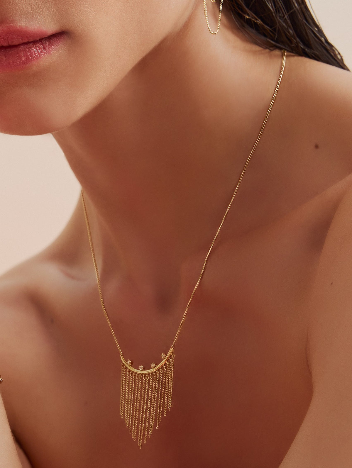 Colar Wave Franja 18k
