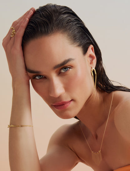 Colar Wave Franja 18k
