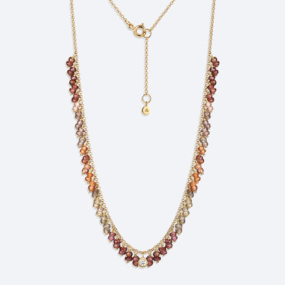 Colar Hanging Safiras Terrosas 18k