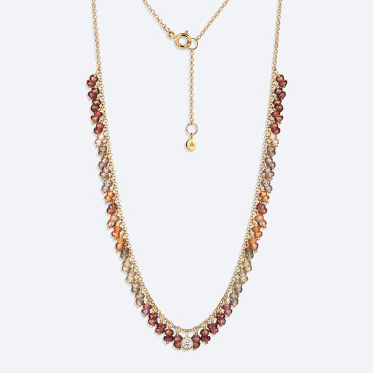 Colar Hanging Safiras Terrosas 18k