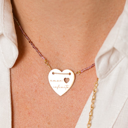 Colar Imprint Coração Chapa 18k