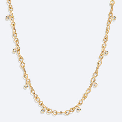 Colar Infinito com Brilhantes 18k