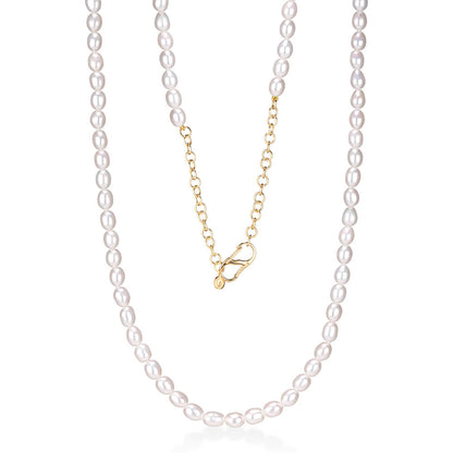 Colar de Pérolas com 80cm 18K