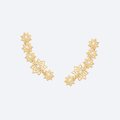 Brinco Estrela Raiada Earcuff 18k