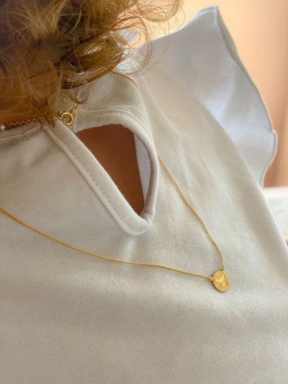 Escapulário Anjo e Espírito Santo Baby 18k