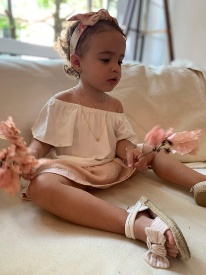 Escapulário Anjo e Espírito Santo Baby 18k