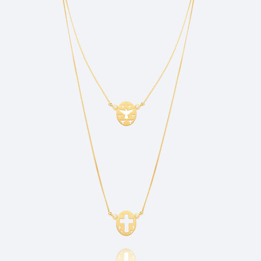 Escapulário Católico 18k