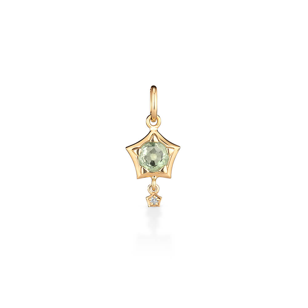 Pingente Antares Turmalina Verde G 18k
