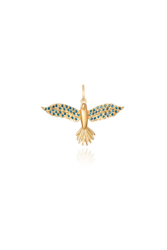 Pingente Arara Azul 18k