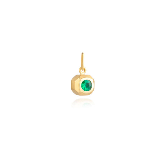Pingente Bola Esmeralda 18k