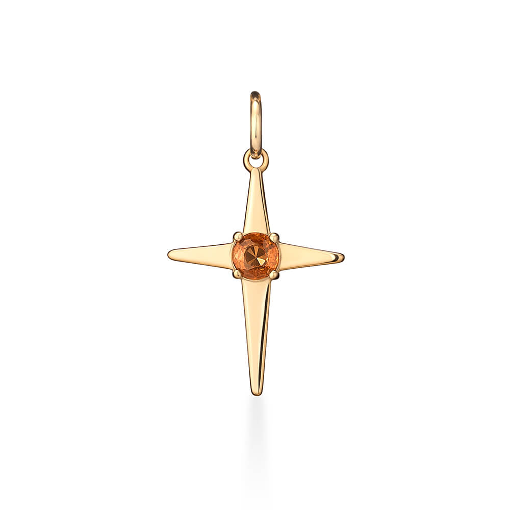 Pingente Cruz Lisa Spike M 18k