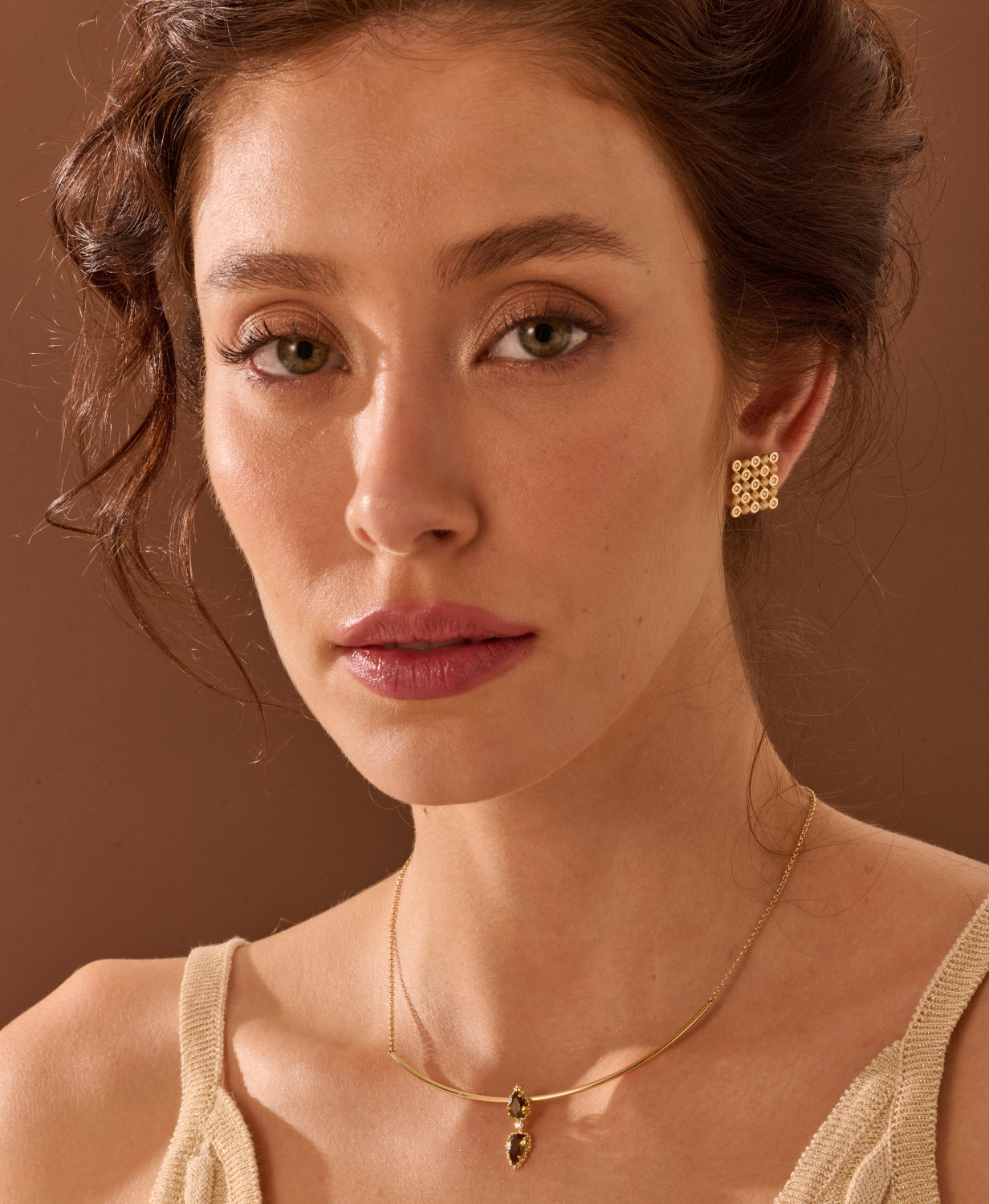 Pingente Duna Andaluzitas Gotas 18k