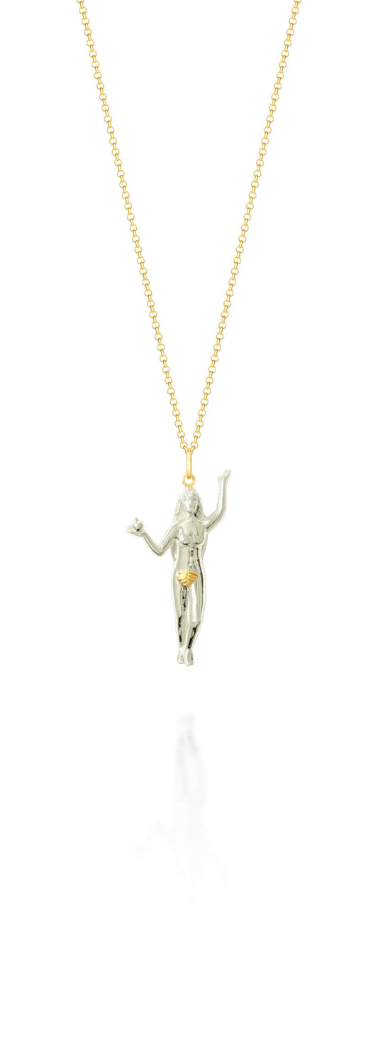 Pingente Eva Ag 925 com ouro 18k