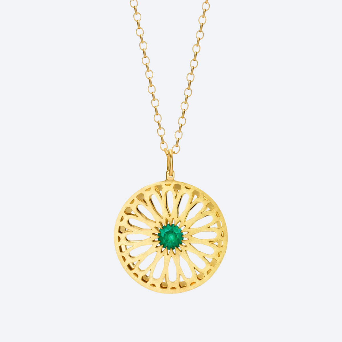 Pingente Gaudí Esmeralda 18k