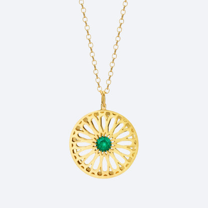 Pingente Gaudí Esmeralda 18k