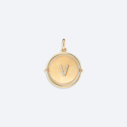 Pingente Giratório Letra 18k