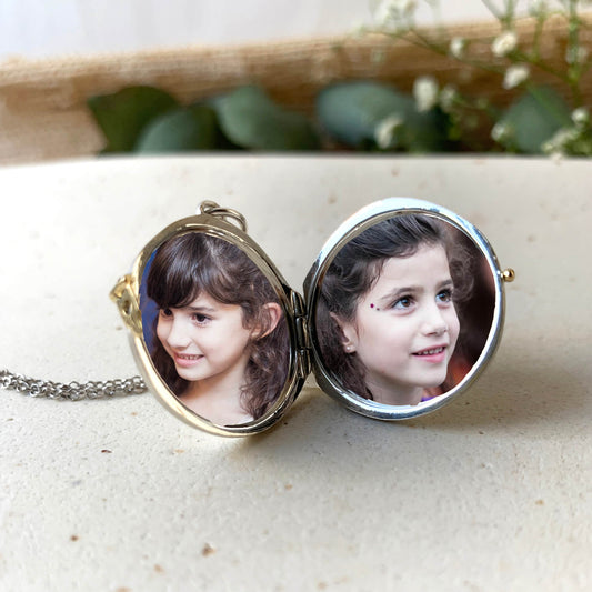 Pingente Relicário Coração Ag 925 com ouro 18k e Safiras Coloridas