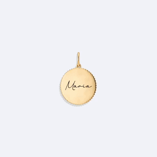 Pingente Rendinha Personalizado 18k