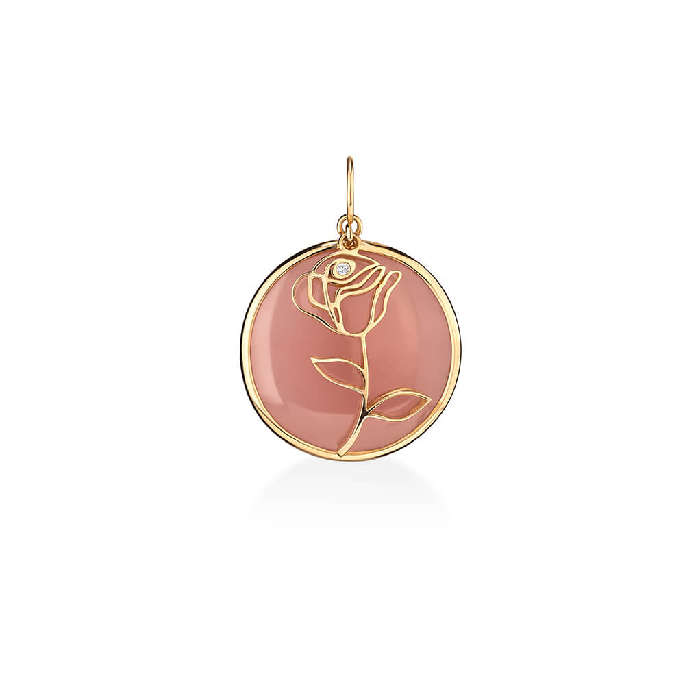 Pingente Rosa 18k