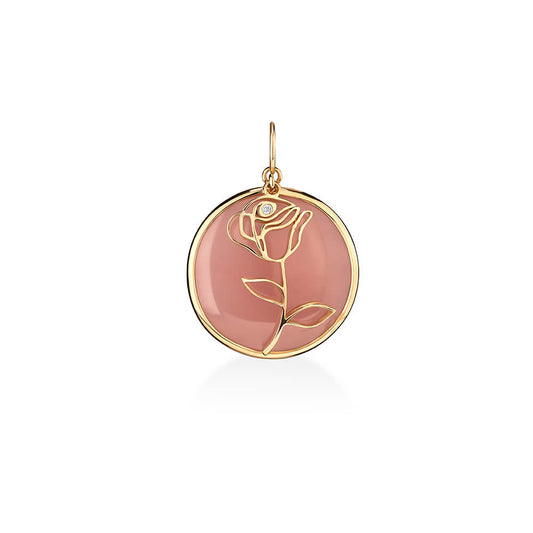 Pingente Rosa 18k