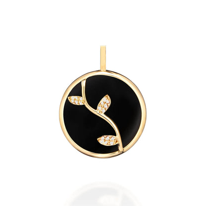 Pingente Teva com Ônix 18k