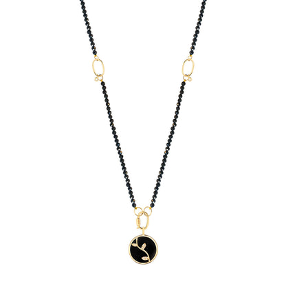 Pingente Teva com Ônix 18k
