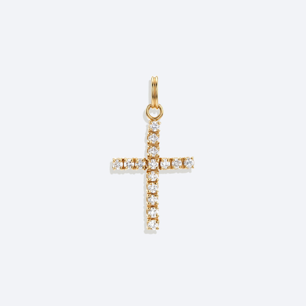 Pingente Cruz Riviera 18k