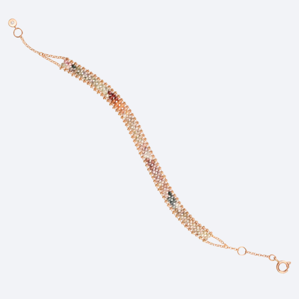 Pulseira Crochê Terroso P 18k