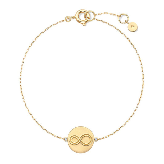 Pulseira Fé Petit Infinito 18k