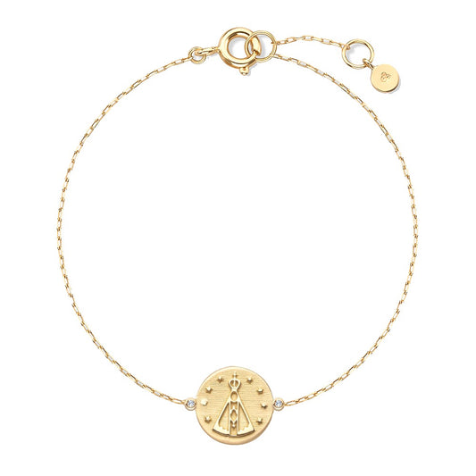 Pulseira Fé Petit Nossa Senhora 18k