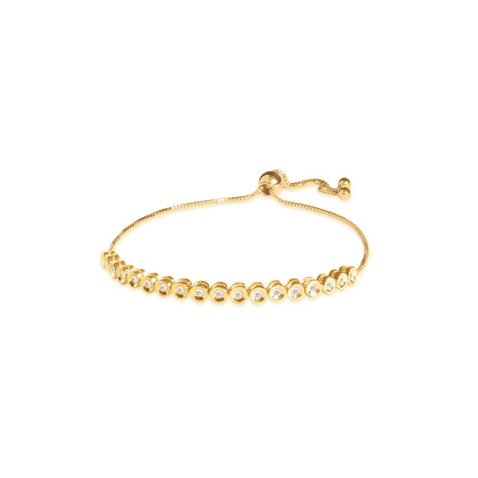 Pulseira Ajustável Círculos 18k