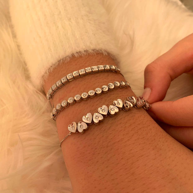 Pulseira Ajustável Círculos 18k