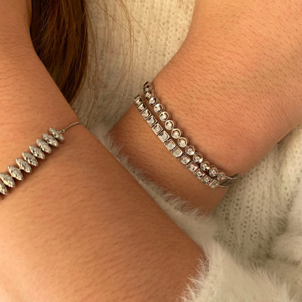 Pulseira Ajustável Círculos 18k