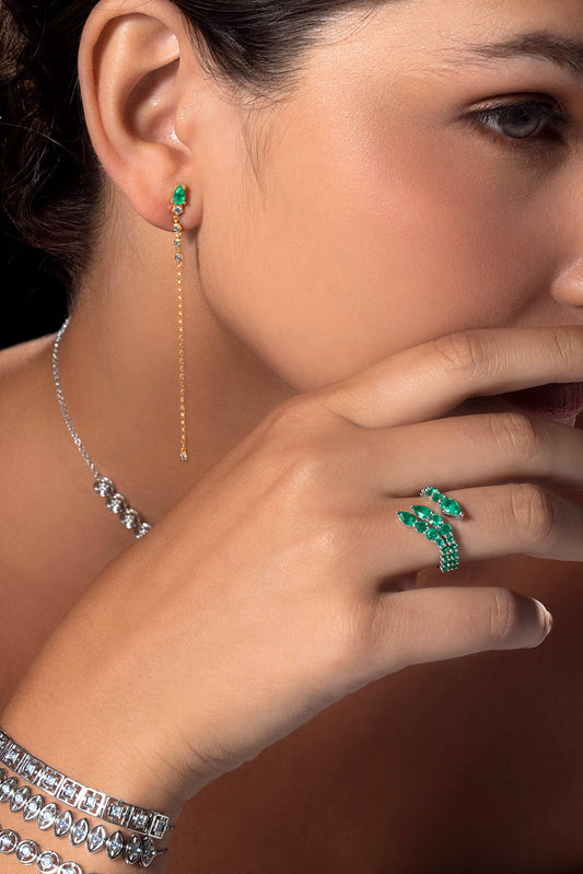 Pulseira Ajustável Filo Navetes 18k