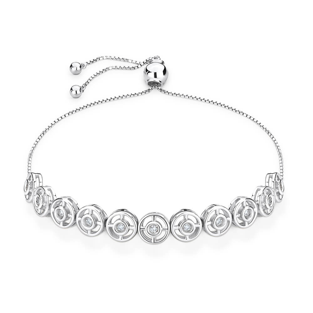 Pulseira Ajustável Filo Redonda 18k