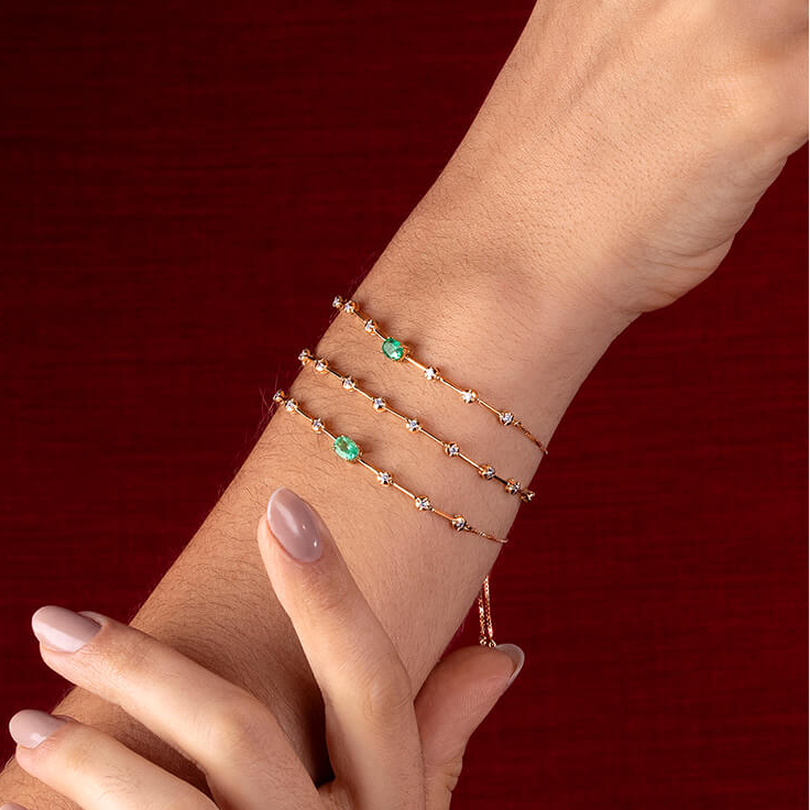 Pulseira Ajustável Grid 18k