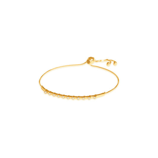 Pulseira Ajustável Multiple Brilhantes 18k