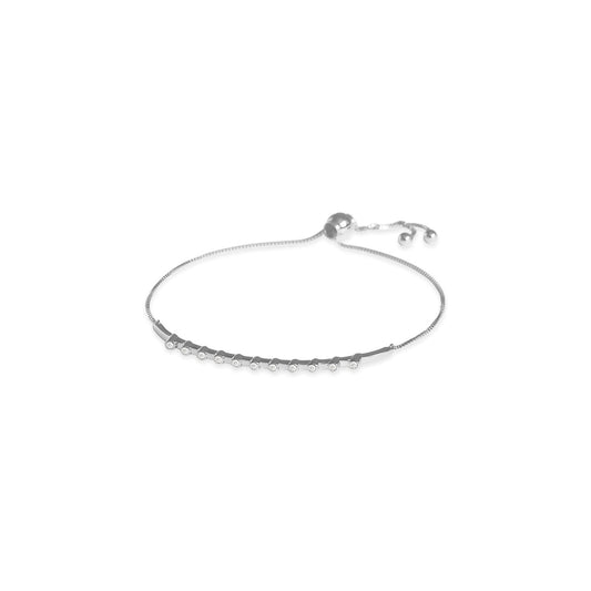 Pulseira Ajustável Multiple Brilhantes 18k
