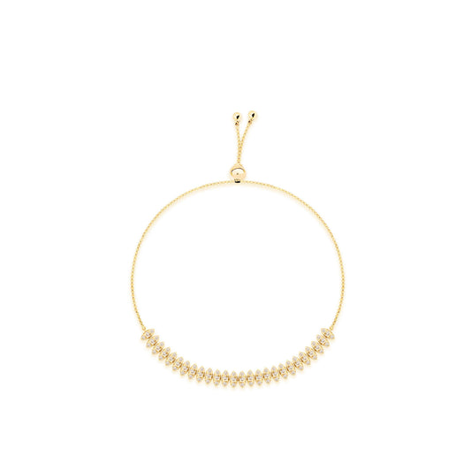 Pulseira Ajustável Navetes 18k