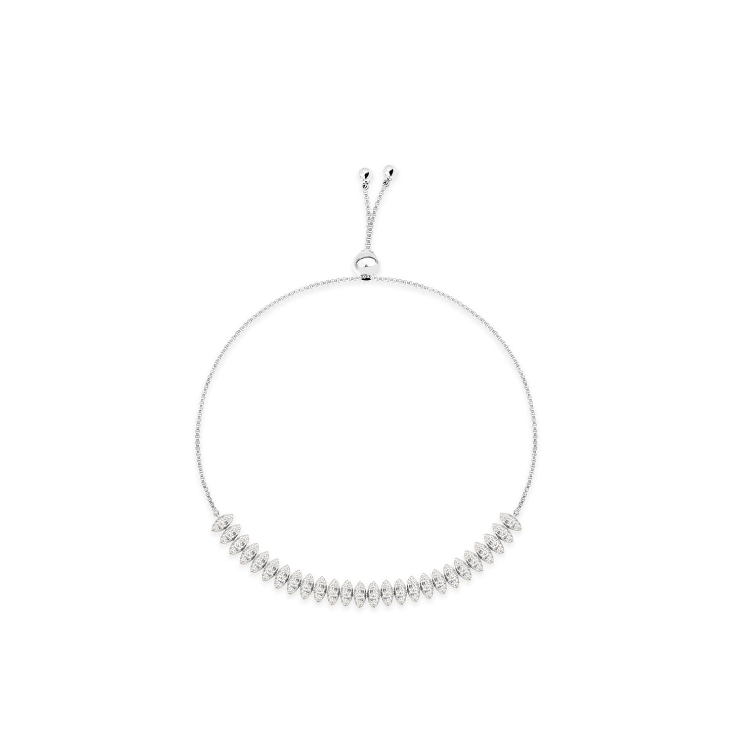 Pulseira Ajustável Navetes 18k