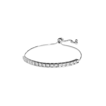 Pulseira Ajustável Quadradinhos 18k