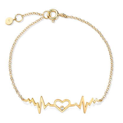 Pulseira Bate Coração 18k