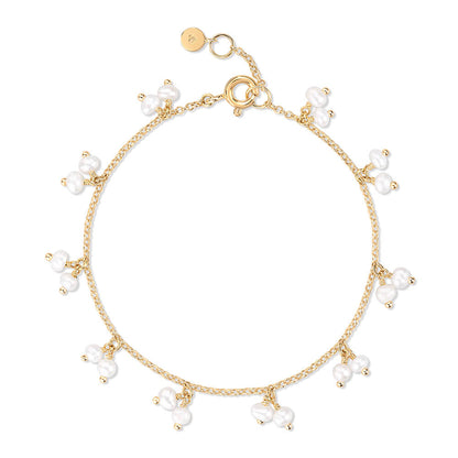 Pulseira Cachos Pérola 18k